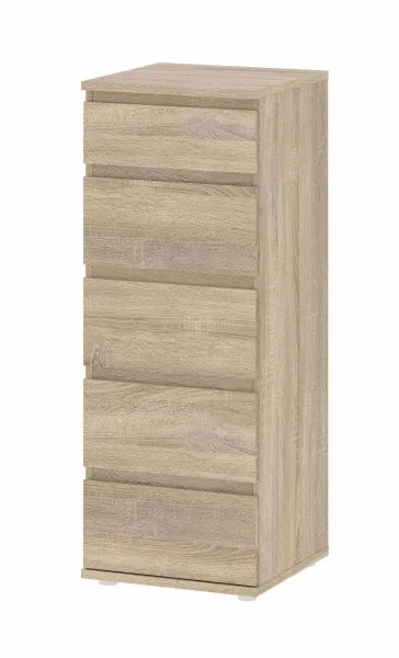 TVILUM Nova Kommode - Naturfarvet komposittræ, Eg struktur, (107x40)